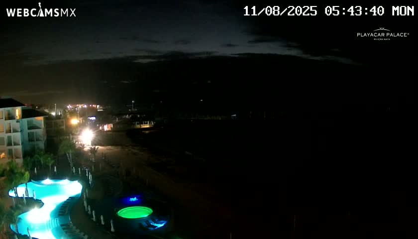 Playa del Carmen, Playa Playacar Beach Live Cam - Solidaridad, Quintana Roo, Mexico