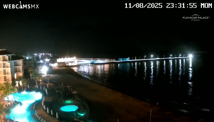 Playa del Carmen, Playa Playacar Beach Live Cam - Solidaridad, Quintana Roo, Mexico