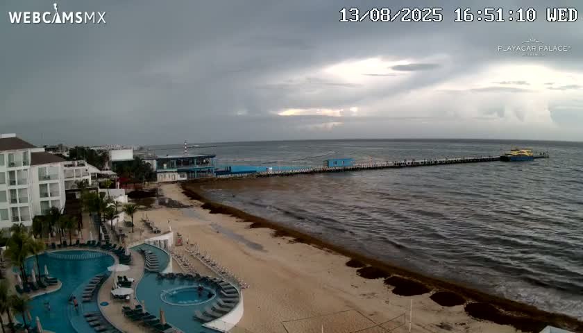 Playa del Carmen, Playa Playacar Beach Live Cam - Solidaridad, Quintana Roo, Mexico