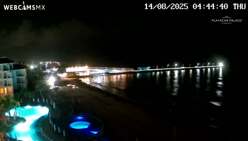 Playa del Carmen, Playa Playacar Beach Live Cam - Solidaridad, Quintana Roo, Mexico