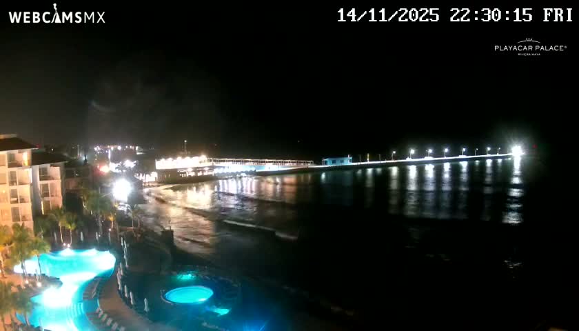Playa del Carmen, Playa Playacar Beach Live Cam - Solidaridad, Quintana Roo, Mexico