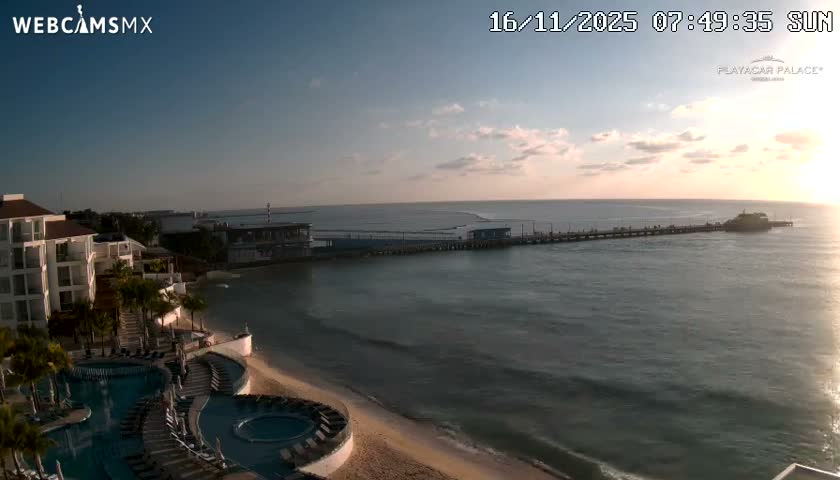 Playa del Carmen, Playa Playacar Beach Live Cam - Solidaridad, Quintana Roo, Mexico