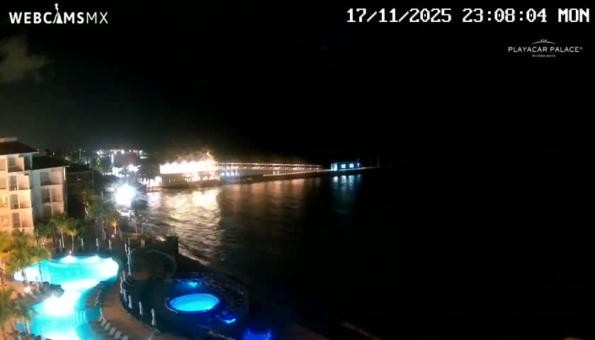 Playa del Carmen, Playa Playacar Beach Live Cam - Solidaridad, Quintana Roo, Mexico