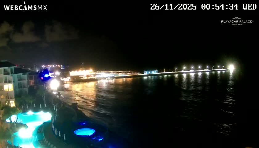 Playa del Carmen, Playa Playacar Beach Live Cam - Solidaridad, Quintana Roo, Mexico