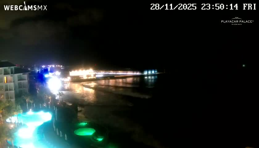 Playa del Carmen, Playa Playacar Beach Live Cam - Solidaridad, Quintana Roo, Mexico