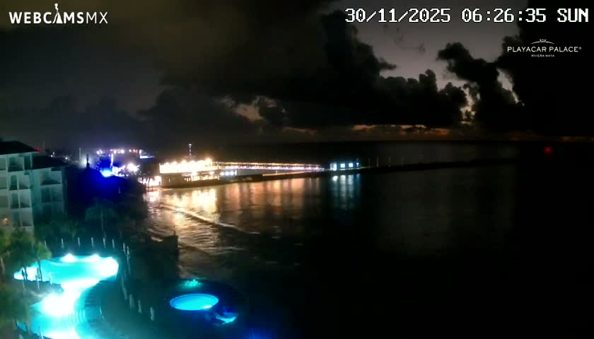 Playa del Carmen, Playa Playacar Beach Live Cam - Solidaridad, Quintana Roo, Mexico