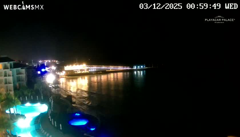 Playa del Carmen, Playa Playacar Beach Live Cam - Solidaridad, Quintana Roo, Mexico