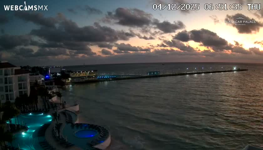 Playa del Carmen, Playa Playacar Beach Live Cam - Solidaridad, Quintana Roo, Mexico