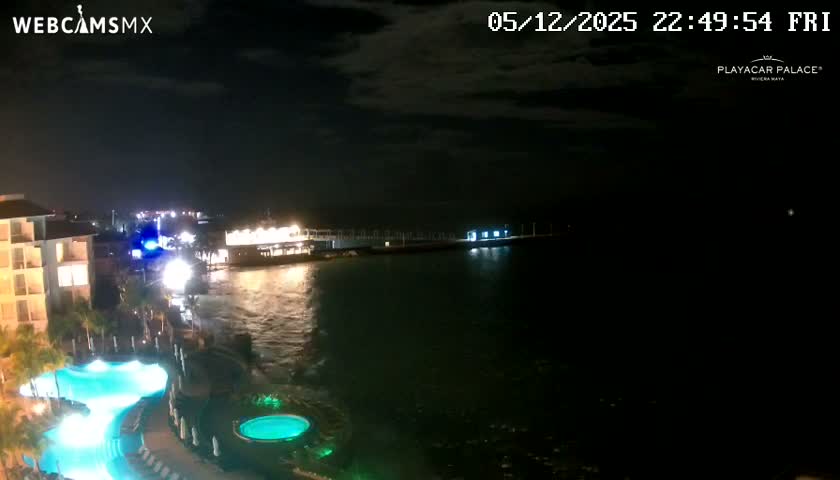 Playa del Carmen, Playa Playacar Beach Live Cam - Solidaridad, Quintana Roo, Mexico
