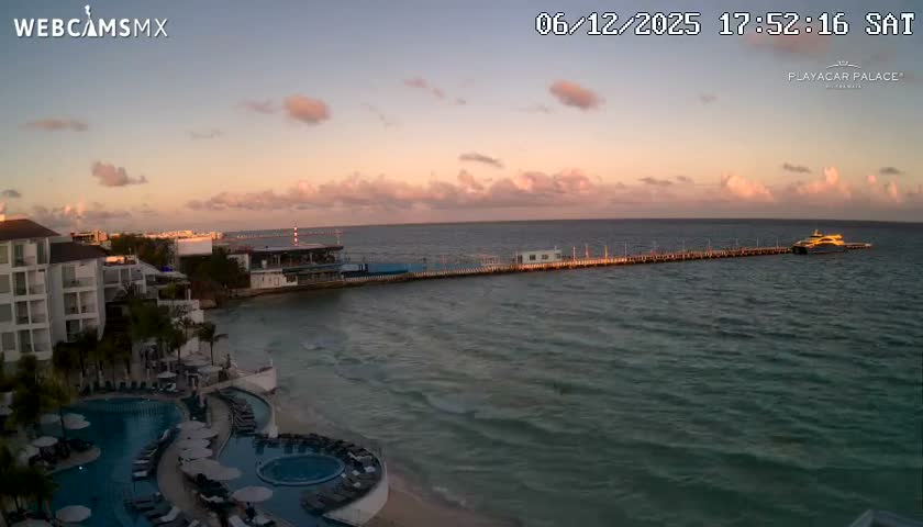 Playa del Carmen, Playa Playacar Beach Live Cam - Solidaridad, Quintana Roo, Mexico
