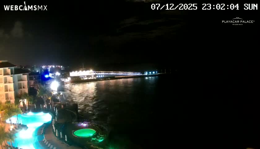 Playa del Carmen, Playa Playacar Beach Live Cam - Solidaridad, Quintana Roo, Mexico