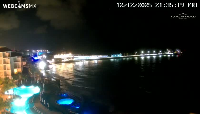 Playa del Carmen, Playa Playacar Beach Live Cam - Solidaridad, Quintana Roo, Mexico