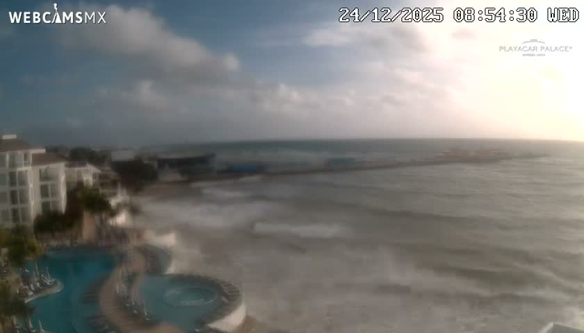 Playa del Carmen, Playa Playacar Beach Live Cam - Solidaridad, Quintana Roo, Mexico