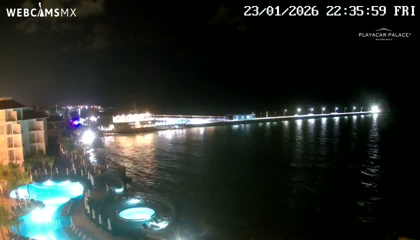 Playa del Carmen, Playa Playacar Beach Live Cam - Solidaridad, Quintana Roo, Mexico