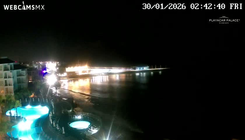 Playa del Carmen, Playa Playacar Beach Live Cam - Solidaridad, Quintana Roo, Mexico