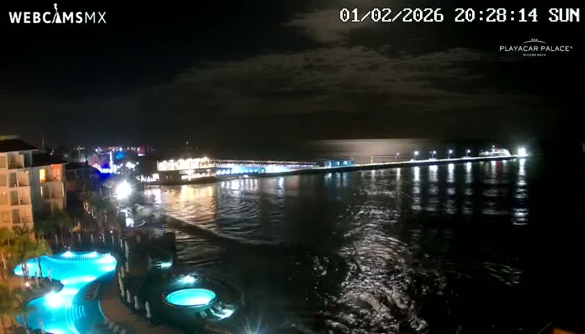Playa del Carmen, Playa Playacar Beach Live Cam - Solidaridad, Quintana Roo, Mexico