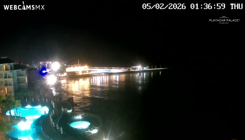 Playa del Carmen, Playa Playacar Beach Live Cam - Solidaridad, Quintana Roo, Mexico