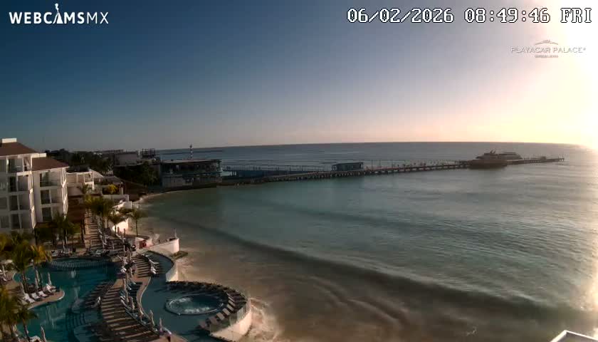Playa del Carmen, Playa Playacar Beach Live Cam - Solidaridad, Quintana Roo, Mexico