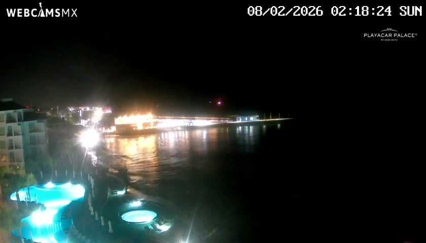 Playa del Carmen, Playa Playacar Beach Live Cam - Solidaridad, Quintana Roo, Mexico