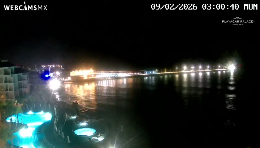 Playa del Carmen, Playa Playacar Beach Live Cam - Solidaridad, Quintana Roo, Mexico