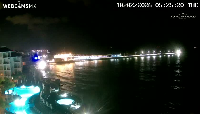 Playa del Carmen, Playa Playacar Beach Live Cam - Solidaridad, Quintana Roo, Mexico