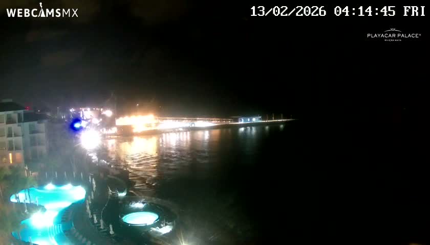 Playa del Carmen, Playa Playacar Beach Live Cam - Solidaridad, Quintana Roo, Mexico
