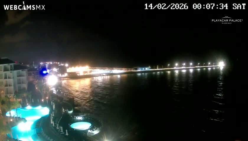 Playa del Carmen, Playa Playacar Beach Live Cam - Solidaridad, Quintana Roo, Mexico