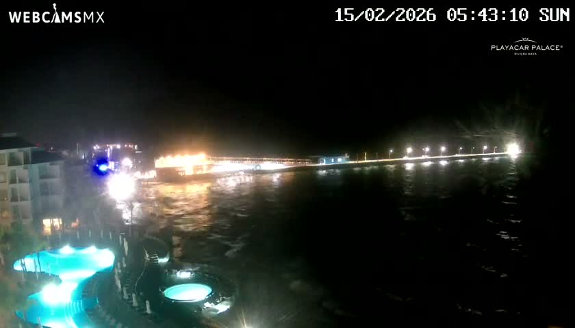 Playa del Carmen, Playa Playacar Beach Live Cam - Solidaridad, Quintana Roo, Mexico
