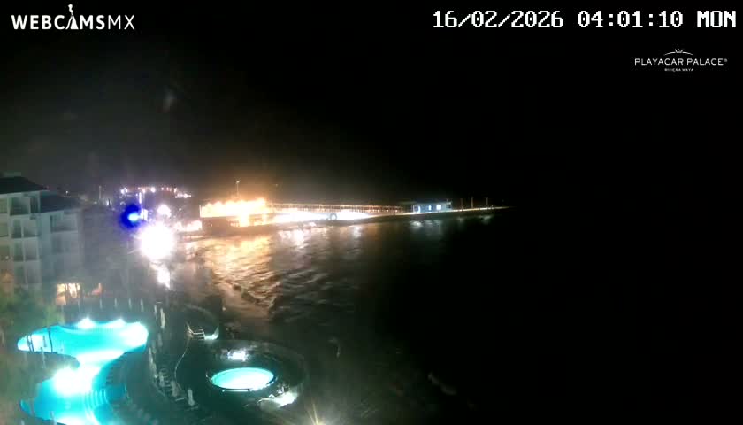 Playa del Carmen, Playa Playacar Beach Live Cam - Solidaridad, Quintana Roo, Mexico
