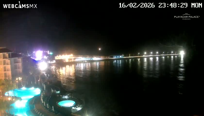 Playa del Carmen, Playa Playacar Beach Live Cam - Solidaridad, Quintana Roo, Mexico