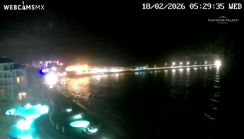 Playa del Carmen, Playa Playacar Beach Live Cam - Solidaridad, Quintana Roo, Mexico