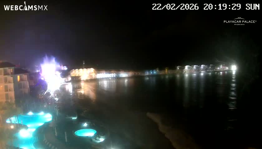 Playa del Carmen, Playa Playacar Beach Live Cam - Solidaridad, Quintana Roo, Mexico