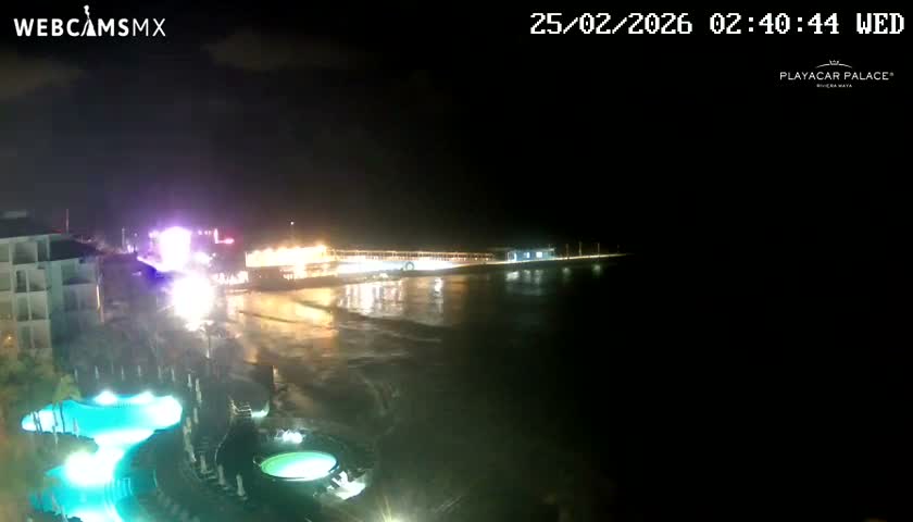 Playa del Carmen, Playa Playacar Beach Live Cam - Solidaridad, Quintana Roo, Mexico