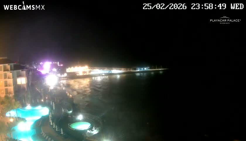 Playa del Carmen, Playa Playacar Beach Live Cam - Solidaridad, Quintana Roo, Mexico