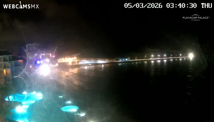 Playa del Carmen, Playa Playacar Beach Live Cam - Solidaridad, Quintana Roo, Mexico