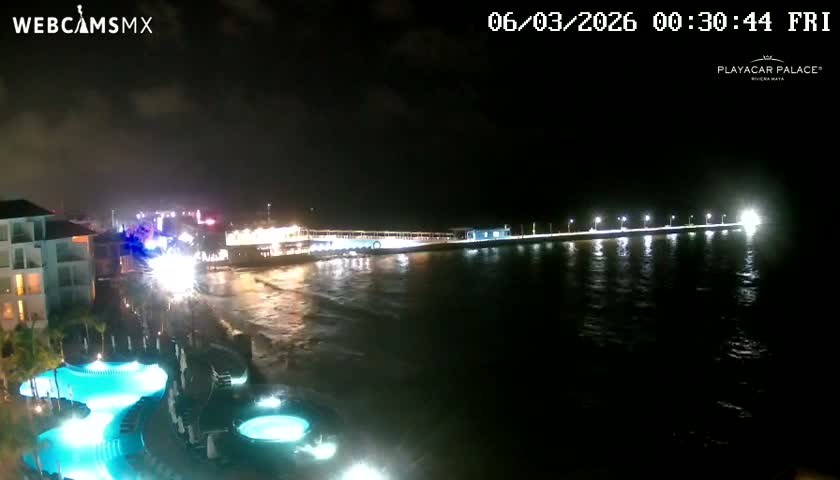 Playa del Carmen, Playa Playacar Beach Live Cam - Solidaridad, Quintana Roo, Mexico