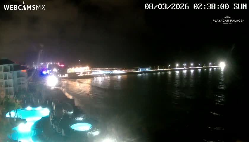 Playa del Carmen, Playa Playacar Beach Live Cam - Solidaridad, Quintana Roo, Mexico