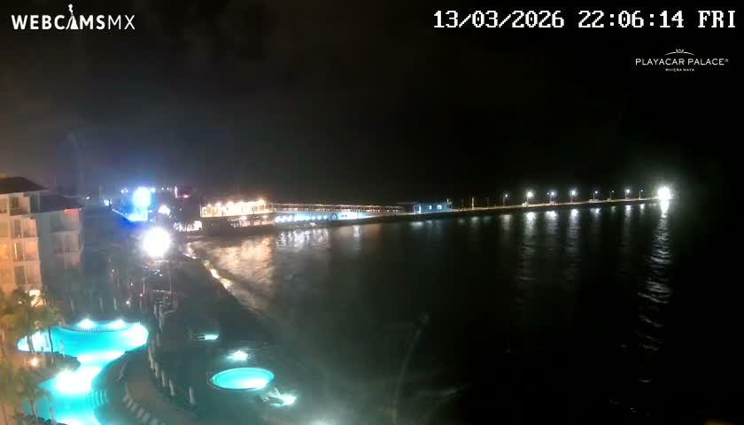 Playa del Carmen, Playa Playacar Beach Live Cam - Solidaridad, Quintana Roo, Mexico