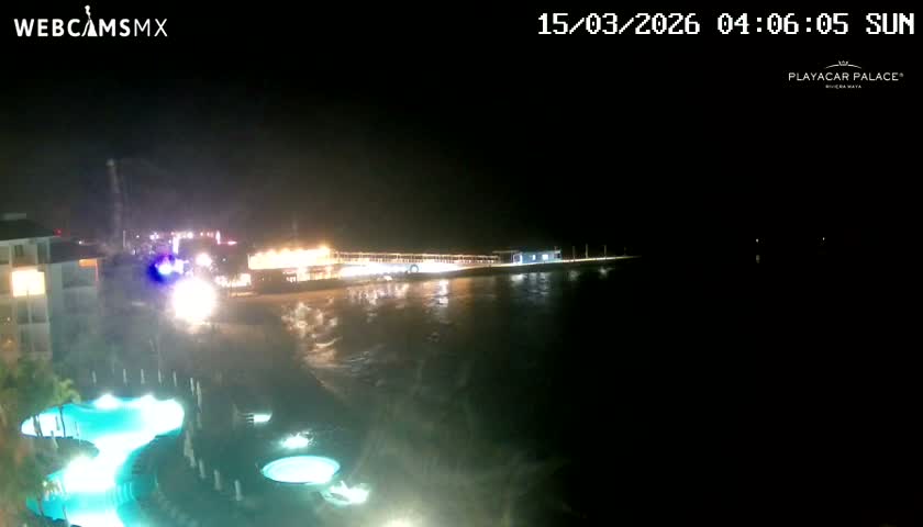 Playa del Carmen, Playa Playacar Beach Live Cam - Solidaridad, Quintana Roo, Mexico