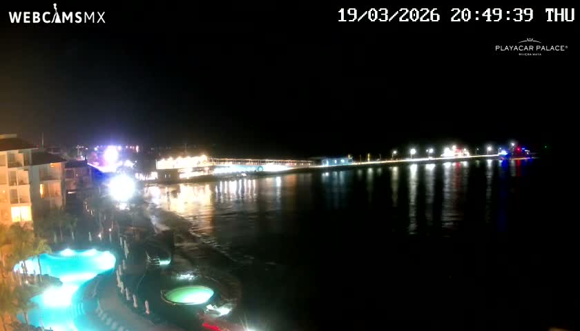 Playa del Carmen, Playa Playacar Beach Live Cam - Solidaridad, Quintana Roo, Mexico