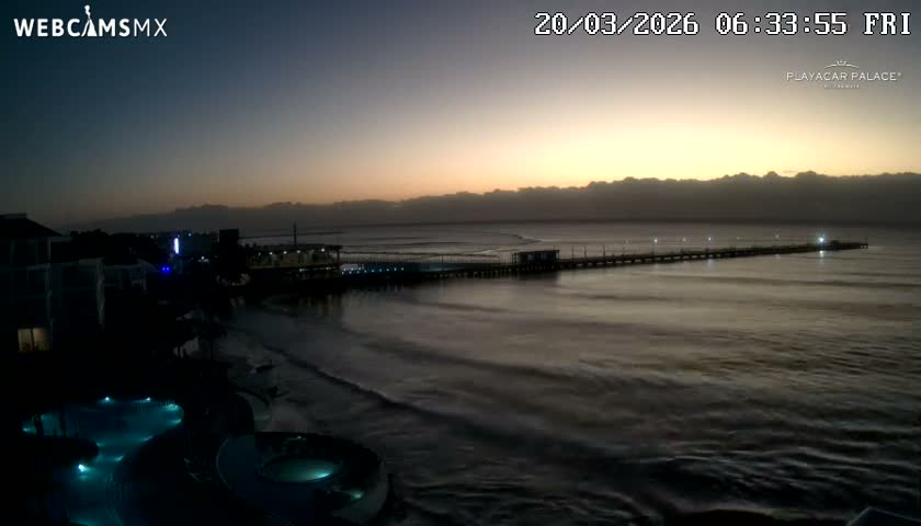 Playa del Carmen, Playa Playacar Beach Live Cam - Solidaridad, Quintana Roo, Mexico
