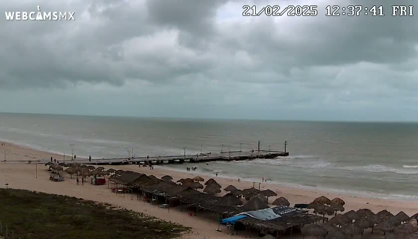 Sisal, Playa Sisal Beach Live Cam - Hunucma, Yucatan, Mexico