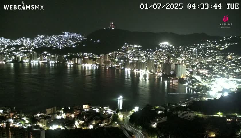 Acapulco City Skyline  Live Cam - Acapulco de Juarez, Guerrero, Mexico