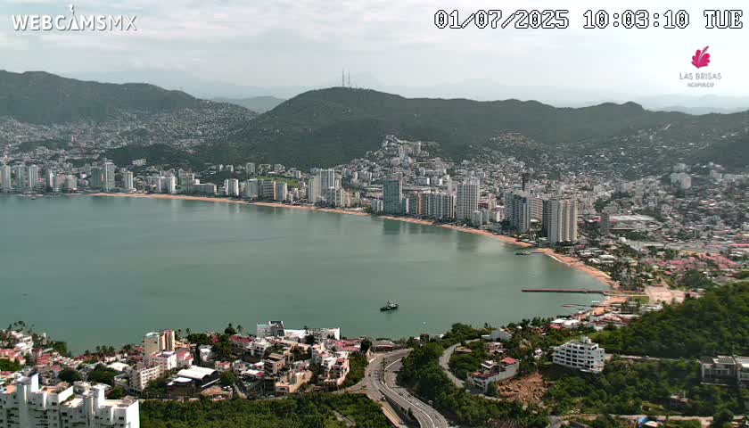 Acapulco City Skyline  Live Cam - Acapulco de Juarez, Guerrero, Mexico