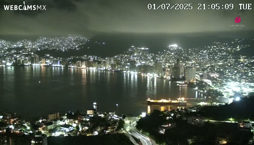 Acapulco City Skyline  Live Cam - Acapulco de Juarez, Guerrero, Mexico