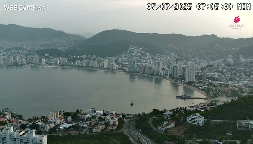 Acapulco City Skyline  Live Cam - Acapulco de Juarez, Guerrero, Mexico