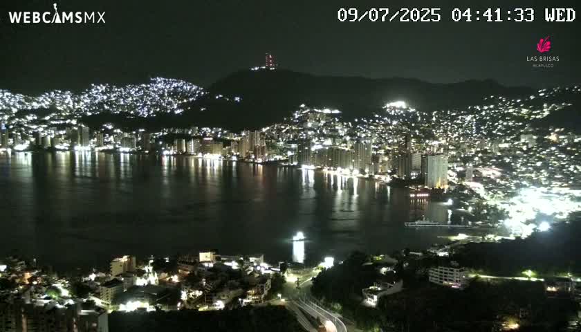 Acapulco City Skyline  Live Cam - Acapulco de Juarez, Guerrero, Mexico