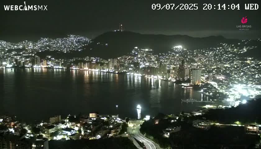 Acapulco City Skyline  Live Cam - Acapulco de Juarez, Guerrero, Mexico