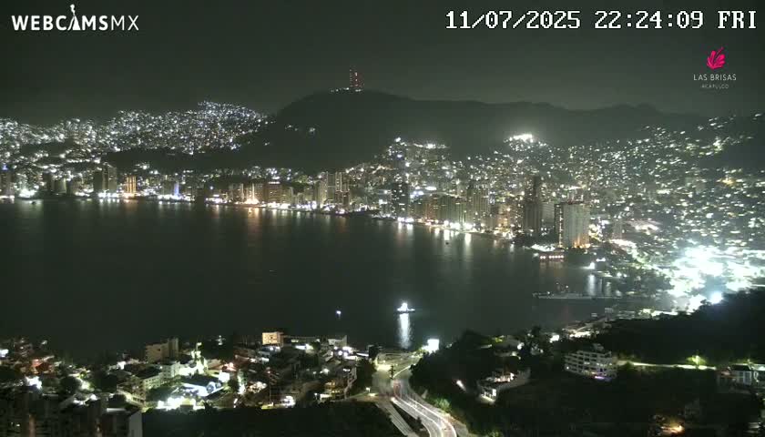Acapulco City Skyline  Live Cam - Acapulco de Juarez, Guerrero, Mexico