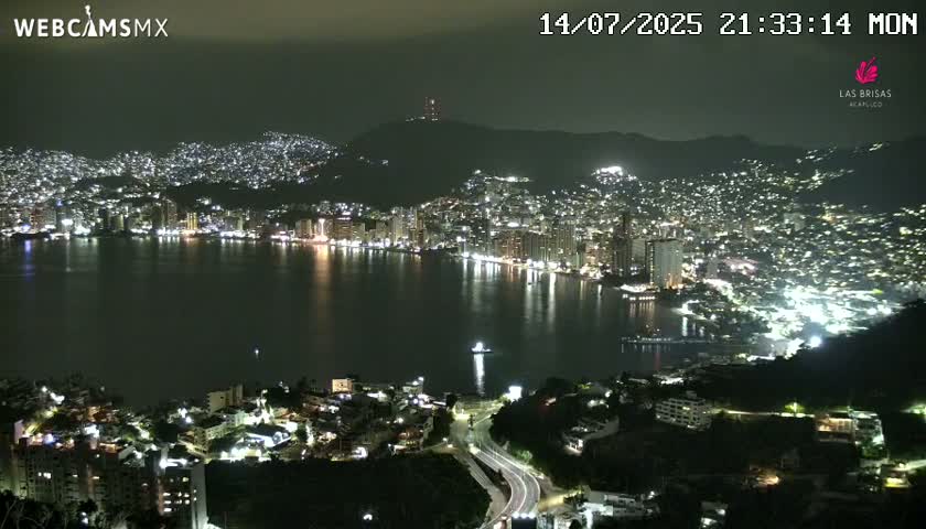 Acapulco City Skyline  Live Cam - Acapulco de Juarez, Guerrero, Mexico